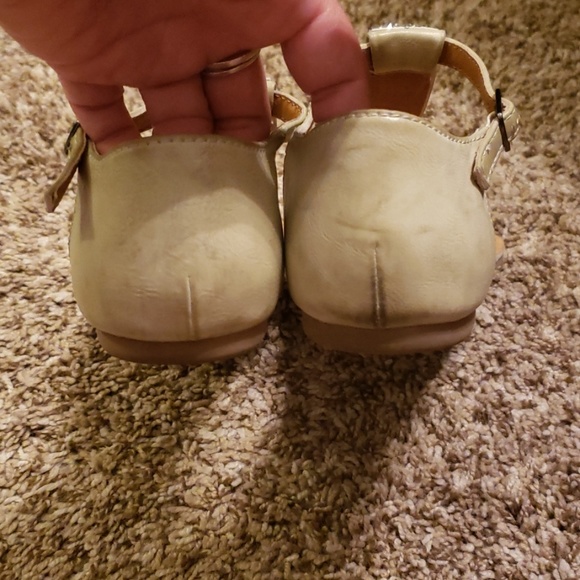 Glitter Encrusted T-Strap Sandals - Picture 4 of 5